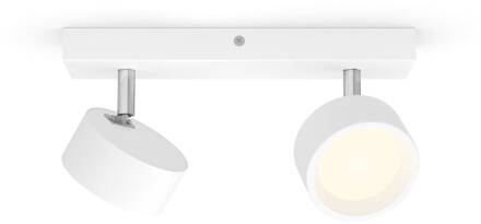Philips Bracia LED plafondspot 2-lamps, wit