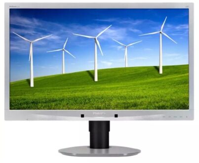 Philips Brilliance 241B4LPYCS - 24 inch - 1920x1080 - DP - DVI - VGA - Zilver - Zonder voet