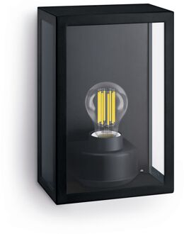 Philips Buitenwandlamp Alzor - Zwart - E27