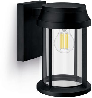 Philips Buitenwandlamp Bellini Rond - Zwart - E27 - 25w