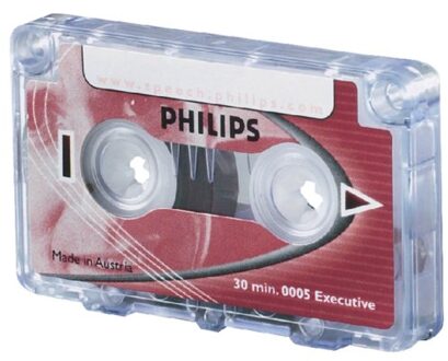 Philips Cassette dicteer Philips LFH 0005 2x15min met clip