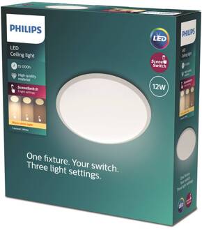 Philips CAVANAL Plafondlamp LED 1x12W/1200lm Rond Wit
