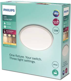Philips CAVANAL Plafondlamp LED 1x12W/1200lm Rond Wit