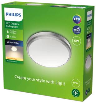 Philips Doris LED buitenlamp IP54 2.700K nikkel