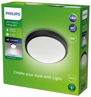 Philips Doris LED buitenlamp IP54 4.000K zwart