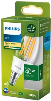 Philips E14 LED kaars C35 2,3W 485lm 2.700K helder