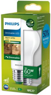 Philips E27 LED lamp A60 4W 840lm dim 2.700K mat