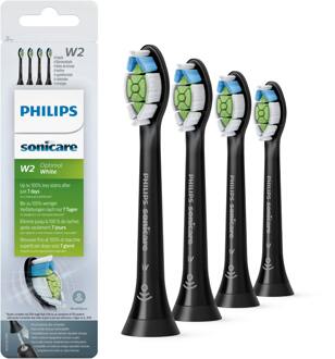Philips Elektrische Tandenborstel Philips HX6064/11 Brush Heads Optimal White Black 4 st