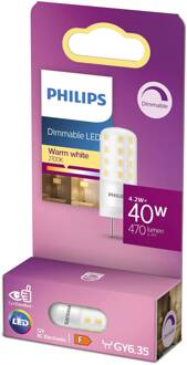 Philips GY6.35 LED stiftlamp 4,2W 827 dim