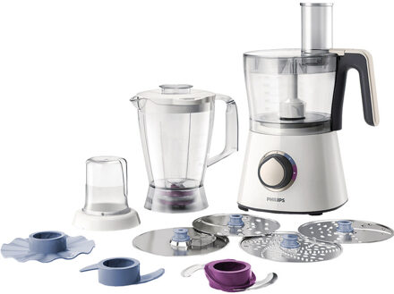 Philips HR7762/00 Viva Collection Foodprocessor Grijs, Wit