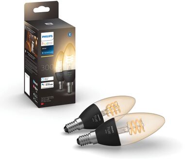 Philips Hue FILAMENT KAARSLAMP E14 2-pack ZACHTWIT LICHT