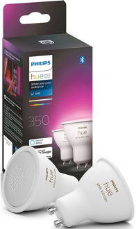 Philips Hue GU10 2-pack WIT EN GEKLEURD LICHT