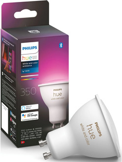 Philips HUE Lichtbron GU10 400 Lumen White and Color Ambiance