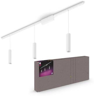 Philips Hue Perifo Railverlichting - Wit En Gekleurd Licht - 3 Hanglampen - Wit