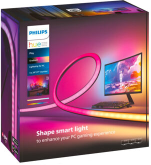 Philips Hue Play Gradient Lightstrip voor PC 24-27 inch (3-Pack) - 1x…