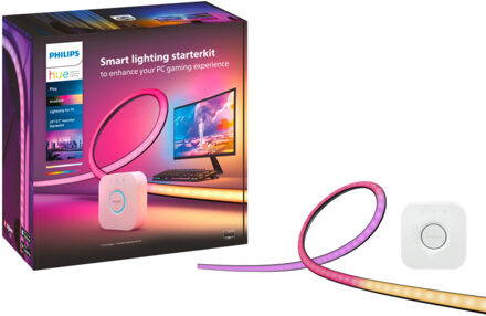 Philips Hue Play Starterkit Gradient Lightstrip voor PC 24-27 inch - …