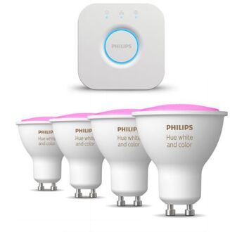 Philips Hue Starterspakket White and Color Ambiance GU10 Wit
