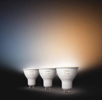 Philips Hue White Ambiance GU10 4,2W reflectorlamp 3-pack