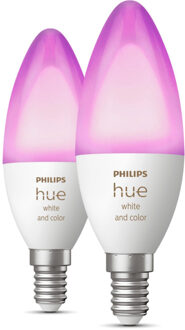 Philips Hue White & Color Ambiance Kaarslamp - 2 st. Wit