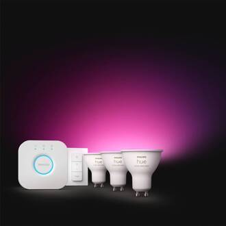 Philips Hue White & Colour Ambiance Starter Kit GU10 4.2W