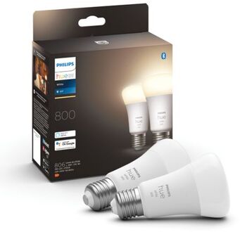 Philips Hue White Lichtbron - E27 - 2-pack Wit
