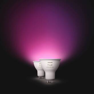 Philips Hue White+Color Ambiance LED GU10 4,2 W, set van 2