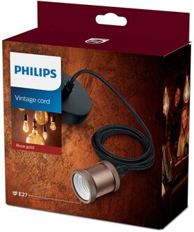 Philips koord hanglamp E27 rose goud Roze