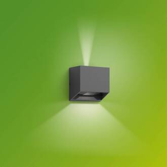 Philips LED buiten wandlamp Alix UE, antraciet, aluminium, IP44
