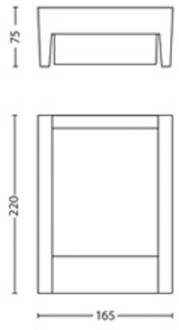 Philips LED buiten wandlamp Arbour 1-lamp 2-pack, 2.700 K antraciet, wit