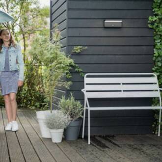 Philips LED buiten wandlamp Bustan Sensor, 4.000 K antraciet