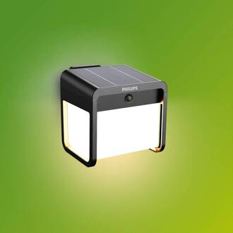 Philips LED buiten wandlamp Ezra UE, kunststof, IP44 zwart