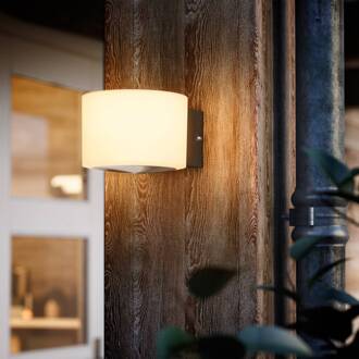 Philips LED buiten wandlamp Otis UE, wit, staal, IP44 wit, roestvrij staal