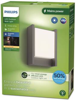 Philips LED buitenwandlamp Arbour UE, 1-lamp 2.700 K antraciet