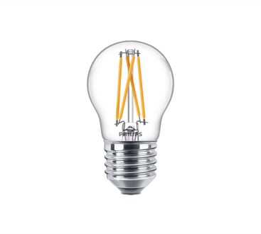 Philips LED E27 kogel 40-3.4 Watt Philips warmglow filament DIM