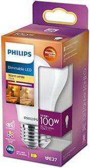 Philips LED GLS E27 10,5-100W filament mat WarmGlow blister - 5102558