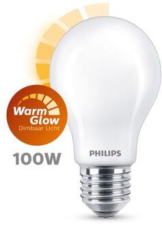 Philips LED GLS E27 10,5-100W filament mat WarmGlow blister - 5102558