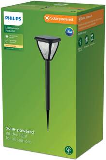 Philips LED grondspies lamp Vapora zwart