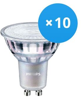 Philips LED GU10 4.9-50W 36D DimTone 2200-2700K 355lm - 10 stuks Transparant