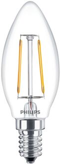 Philips LED kaars E14 2-25W 2700K filament helder - LED3713