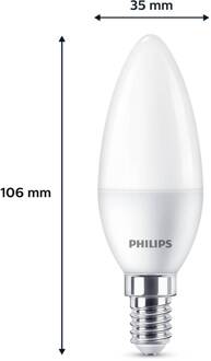 Philips LED kaars E14 4,9W 470m 2.700K mat per 3