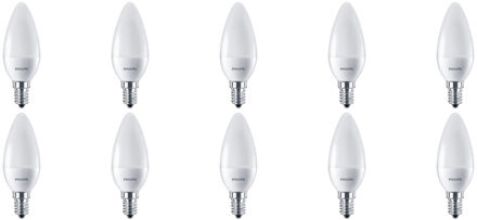 Philips LED Lamp 10 Pack - CorePro Candle 827 B38 FR - E14 Fitting - 7W - Warm Wit 2700K Vervangt 60W