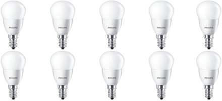 Philips LED Lamp 10 Pack - CorePro Lustre 827 P45 FR - E14 Fitting - 5.5W - Warm Wit 2700K Vervangt 40W