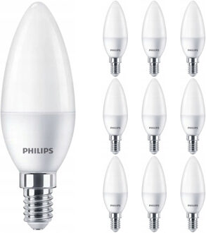 Philips LED Lamp E14 10 Pack - Corepro LEDcandle E14 Mat 2.8W 250lm - 840 Natuurlijk Wit 4000K | Vervangt 25W
