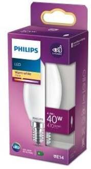 Philips LED Lamp E14 4,3W Kaars