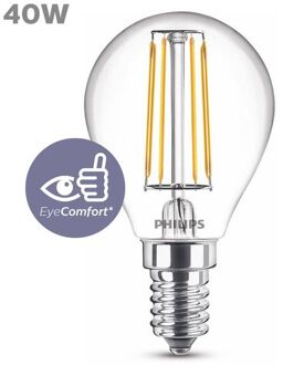 Philips LED Lamp E14 4,3W Kogel Helder