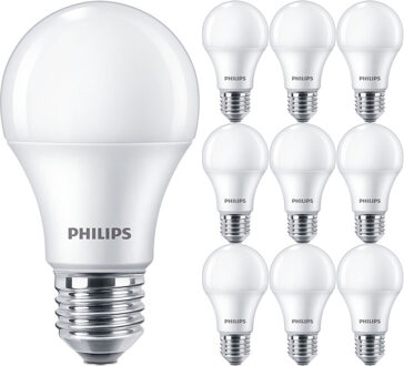 Philips LED Lamp E27 10 Pack - Corepro LEDbulb E27 Peer Mat 10W 1055lm - 830 Warm Wit 3000K | Vervangt 75W