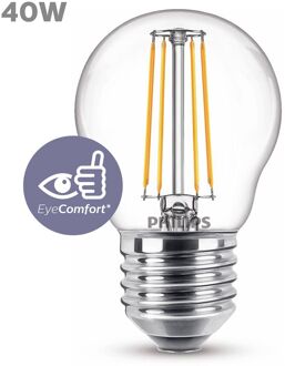 Philips LED Lamp E27 4,3W Kogel Helder