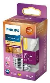 Philips LED Lamp E27 5W Flame Wit