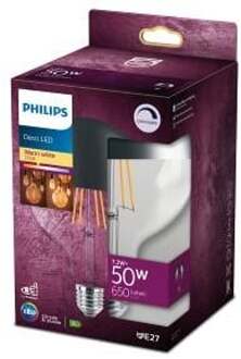 Philips LED-lamp Energielabel A+ (A++ - E) E27 7.2 W = 50 W Warmwit (Ø x l) 125 mm x 125 mm 1 stuk(s)