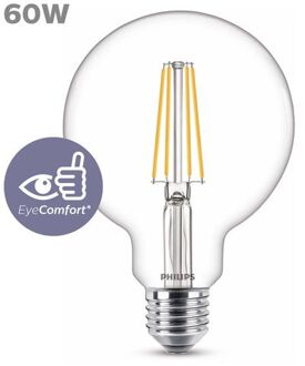Philips LED-lamp Energielabel A++ (A++ - E) E27 Bol 7 W = 60 W Warmwit (Ø x l) 95 mm x 140 mm Filament / Retro-LED 1 stuk(s)